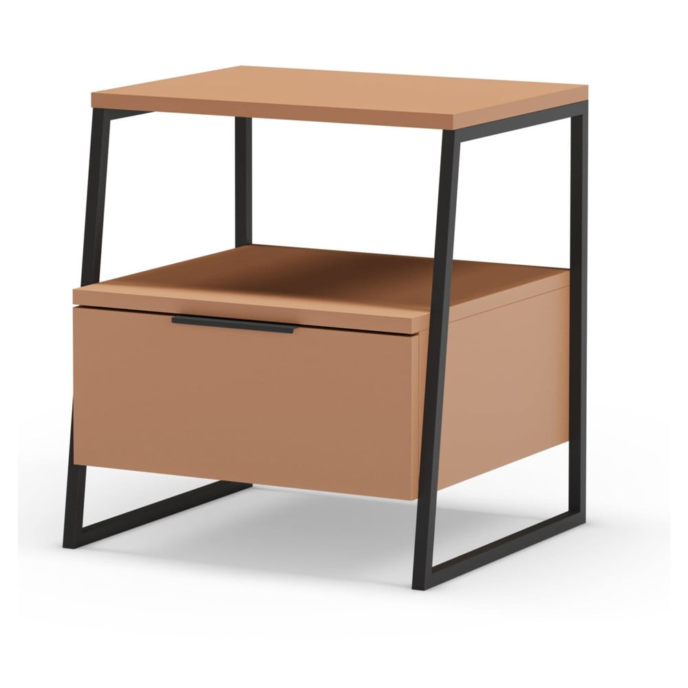 Comodino color mattone Velia - Marckeric | Comodini