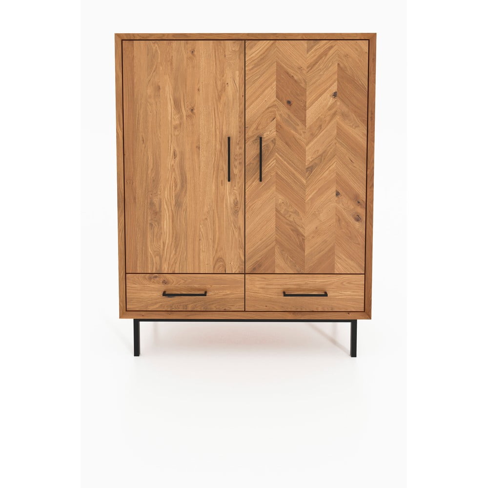 Mobile in legno di quercia di colore naturale 97x125 cm Abies - The Beds | Credenze