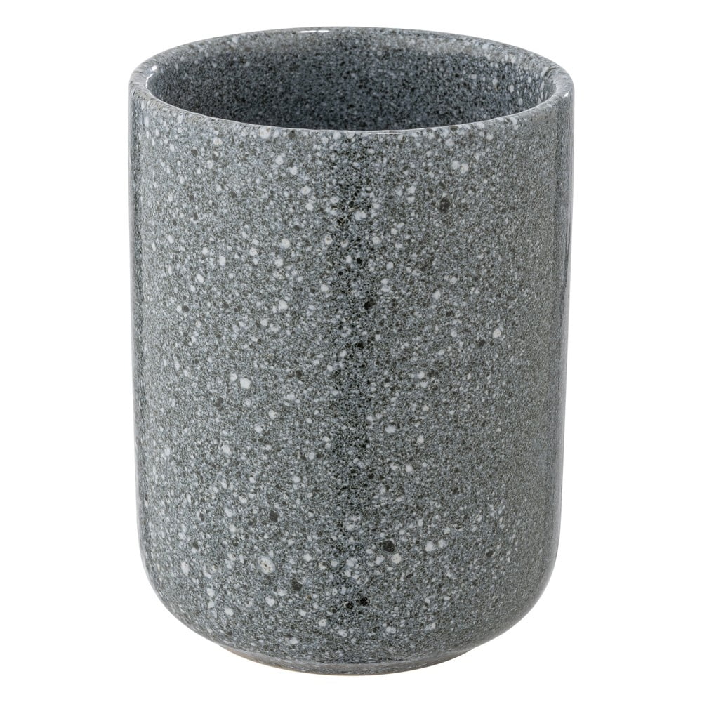 Tazza in ceramica grigia per spazzolini da denti Noto - Wenko | Portaspazzolini