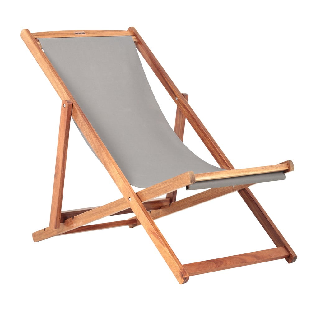 Sdraio da giardino grigia/di colore naturale in legno massiccio Dionysus – Bonami Essentials | Lettini da giardino