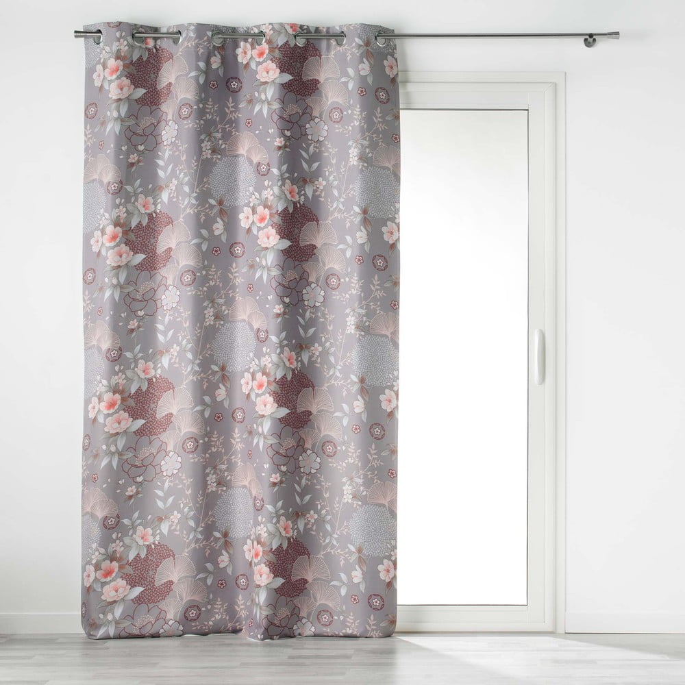 Tenda oscurante in microfibra grigia 135x260 cm Yokahama - douceur d'intérieur | Tende