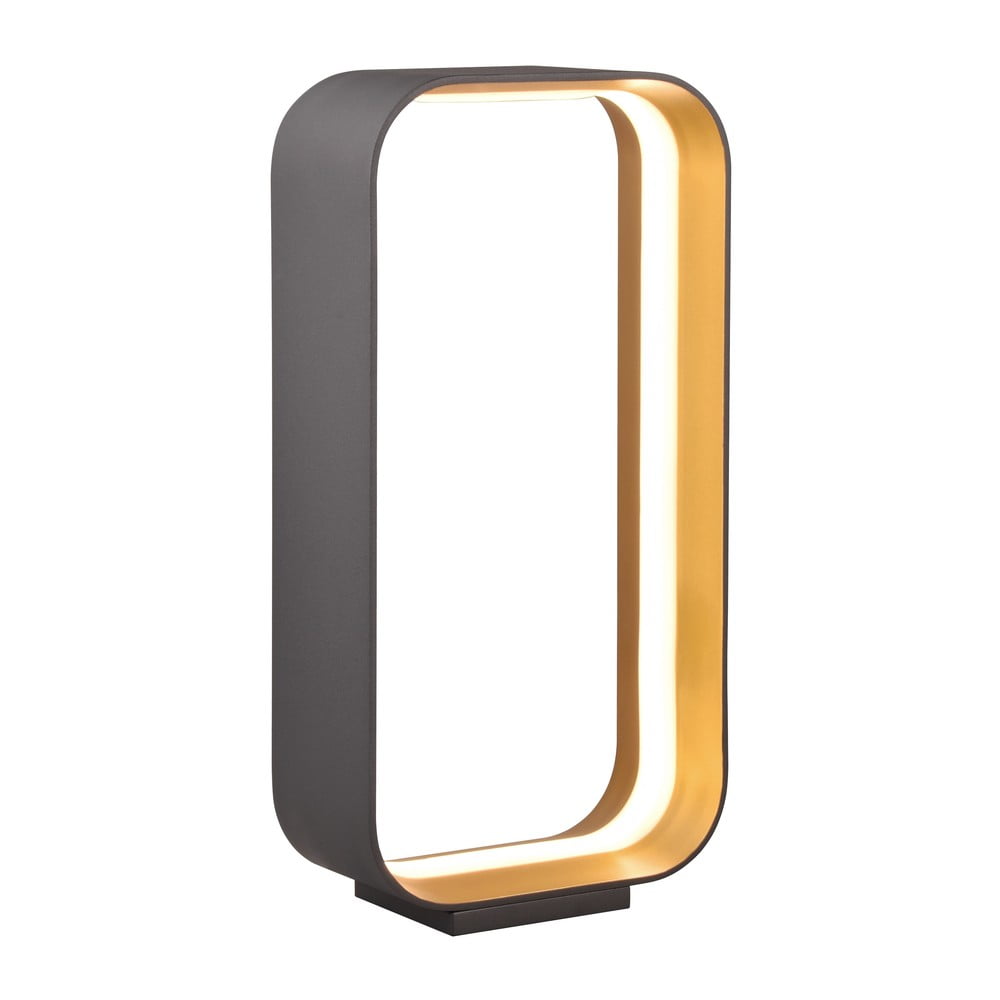 Lampada da tavolo a LED nera con controllo vocale/app e paralume in metallo (altezza 41 cm) Cizione - CINQUE | Abat-jour e lampade da tavolo