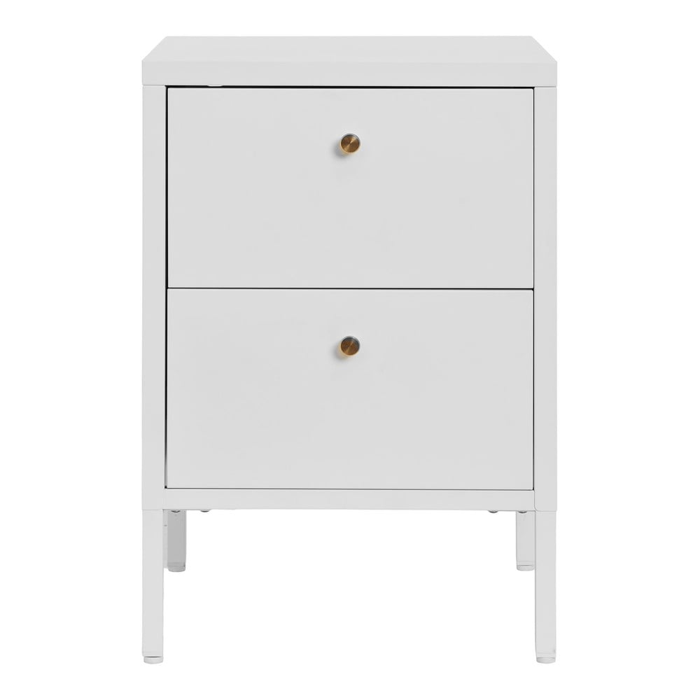 Comodino in metallo bianco Dalby - House Nordic | Comodini
