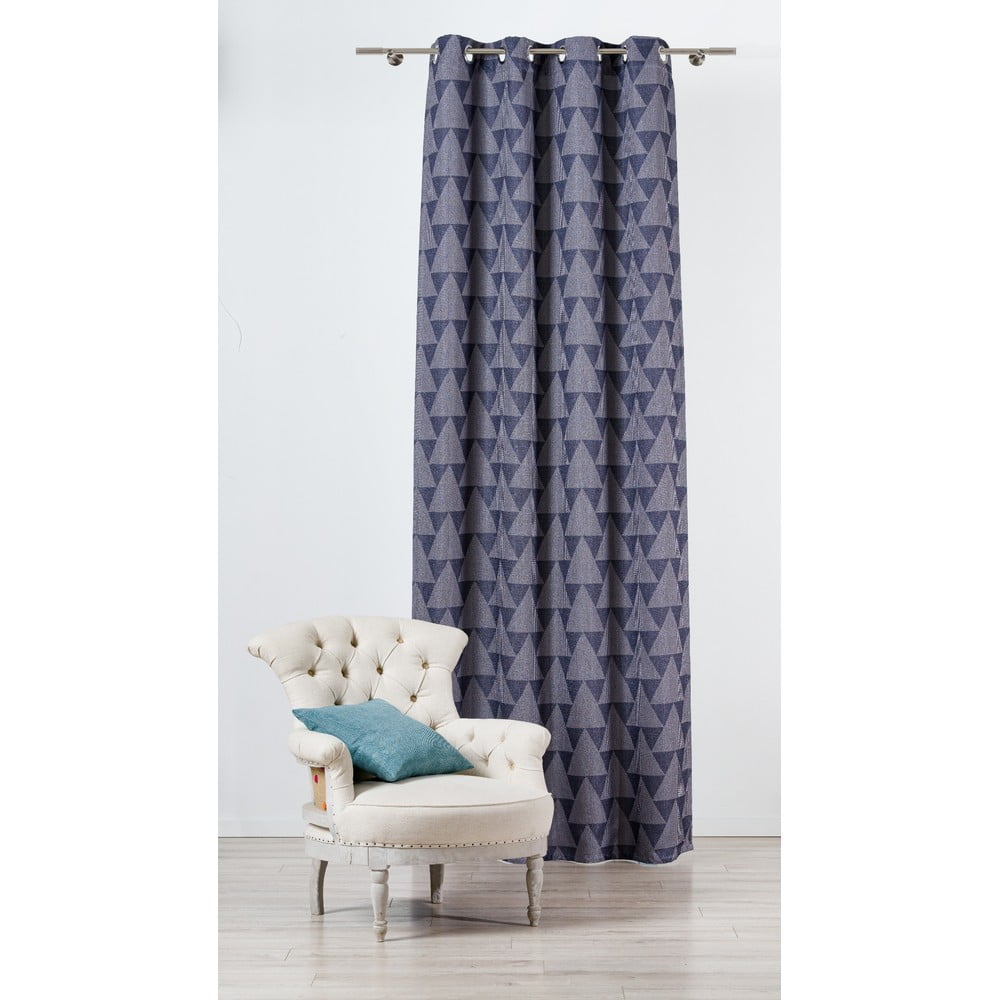 Tenda blu-grigio 130x260 cm Zatapa - Mendola Fabrics | Tende