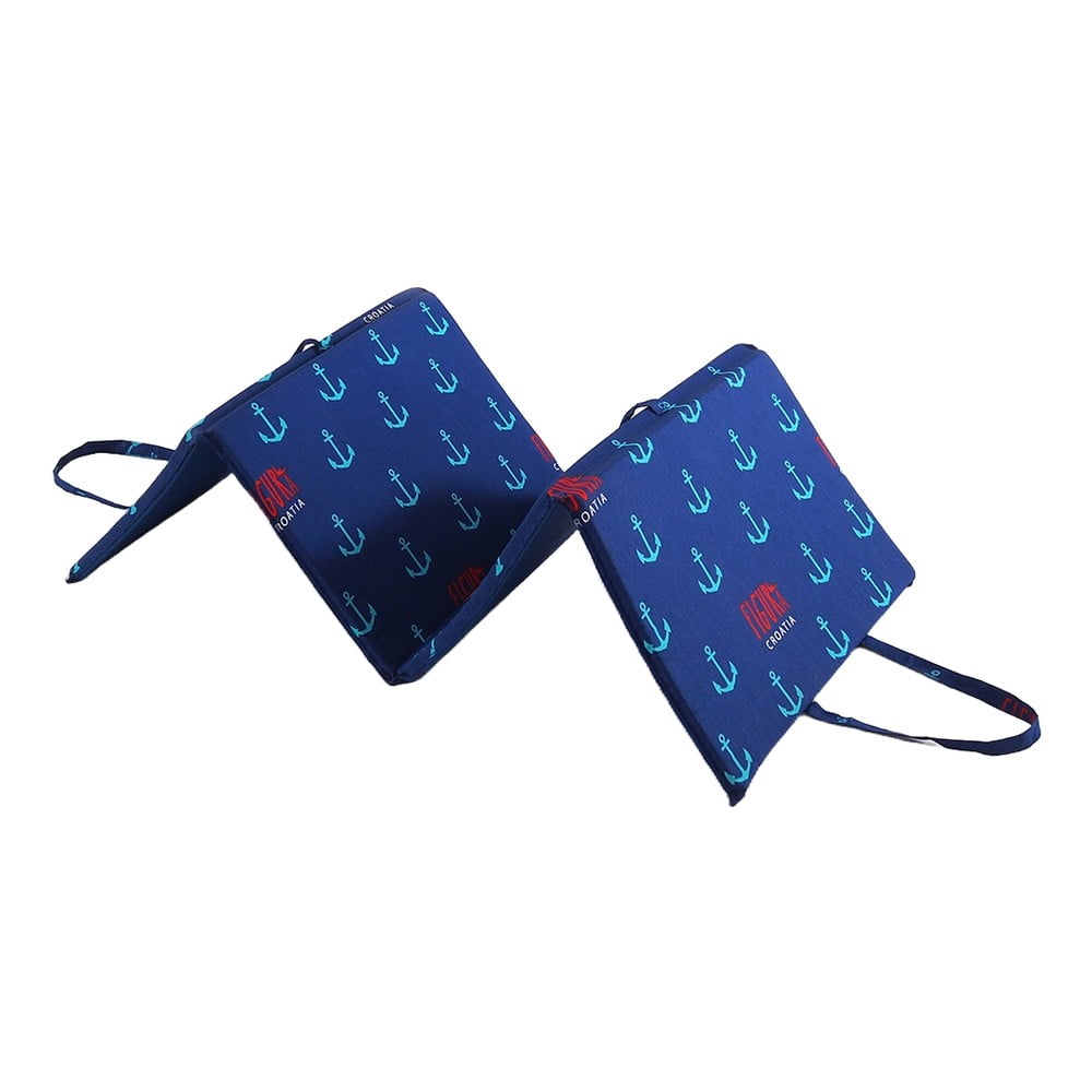 Cuscino per seduta da giardino blu per sedia a sdraio 49x137 cm   Anchors – B.E.S. | Cuscini per mobili da giardino