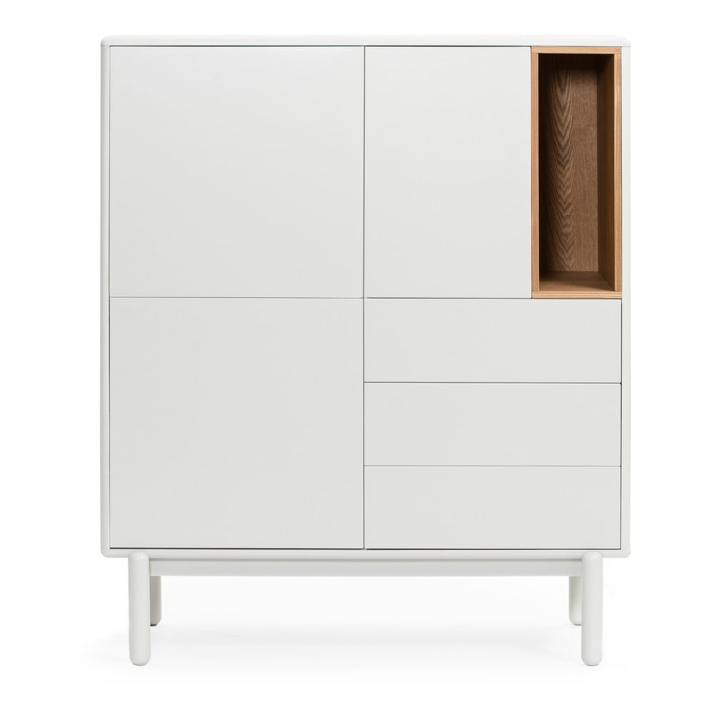Cassettiera bianca 100x120x40 cm Corvo – Teulat | Cassettiere