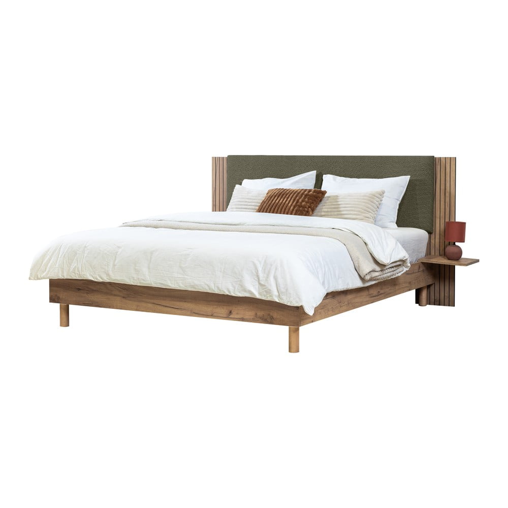 Letto matrimoniale verde con rete inclusa 160x200 cm Lior – Bobochic Paris | Letti matrimoniali