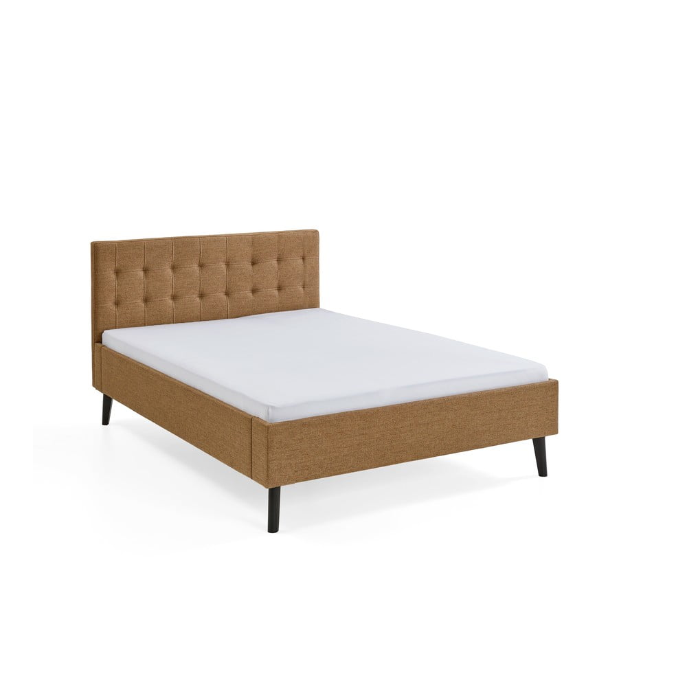 Letto matrimoniale imbottito marrone 140x200 cm Empire - Meise Möbel | Letti matrimoniali