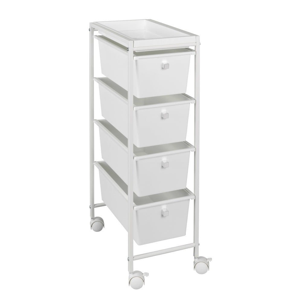 Scaffale bianco su ruote 22,5x76,5 cm Gala - Wenko | Carrelli portaoggetti