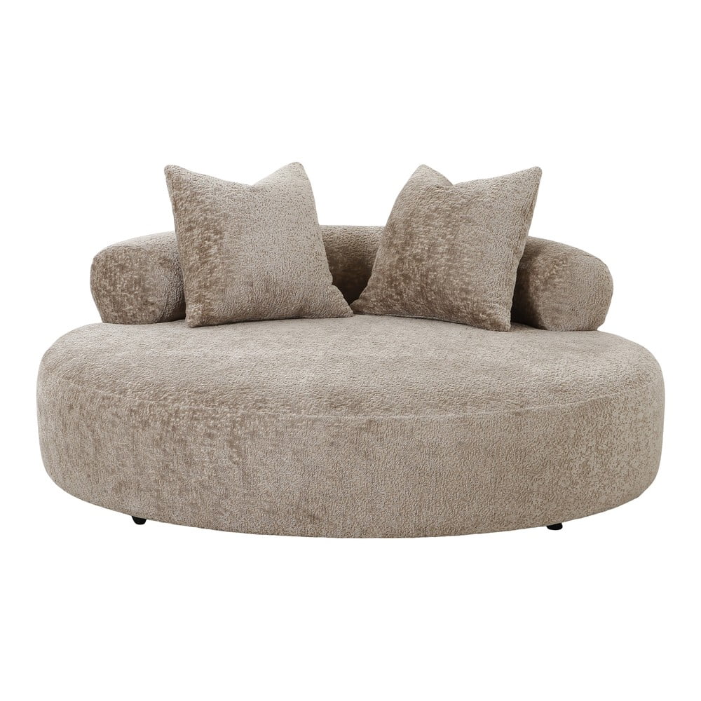 Bradipo beige Cairo - House Nordic | Chaise-longue e pouf