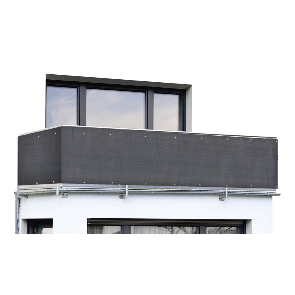 Schermo da balcone in plastica nera 500x85 cm - Maximex | Paraventi per balcone