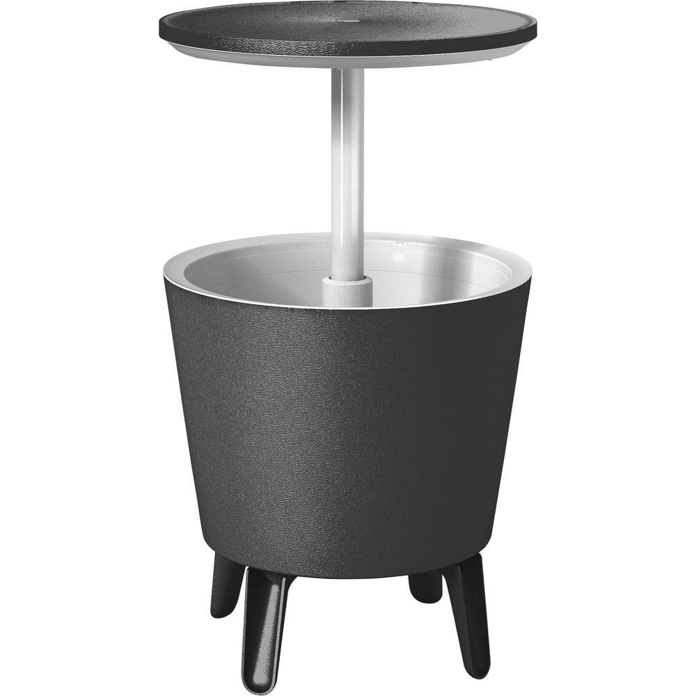 Tavolo da giardino rotondo in plastica con vaschetta per il ghiaccio ø 49,5 cm Cool - Keter | Tavolini da giardino