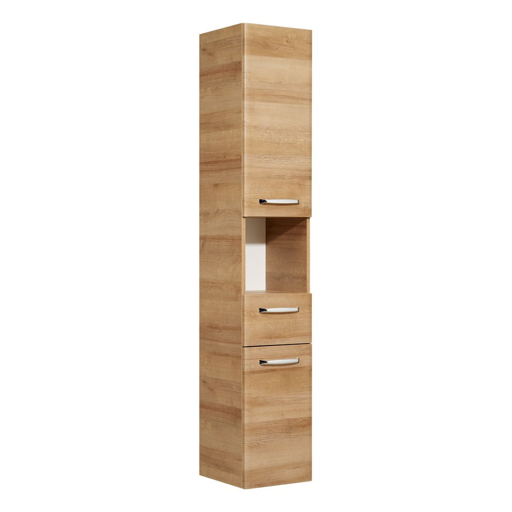 Mobile per bagno di colore naturale con effetto rovere 168x30 cm Quickset 318 – Pelipal | Armadietti e mobili da bagno