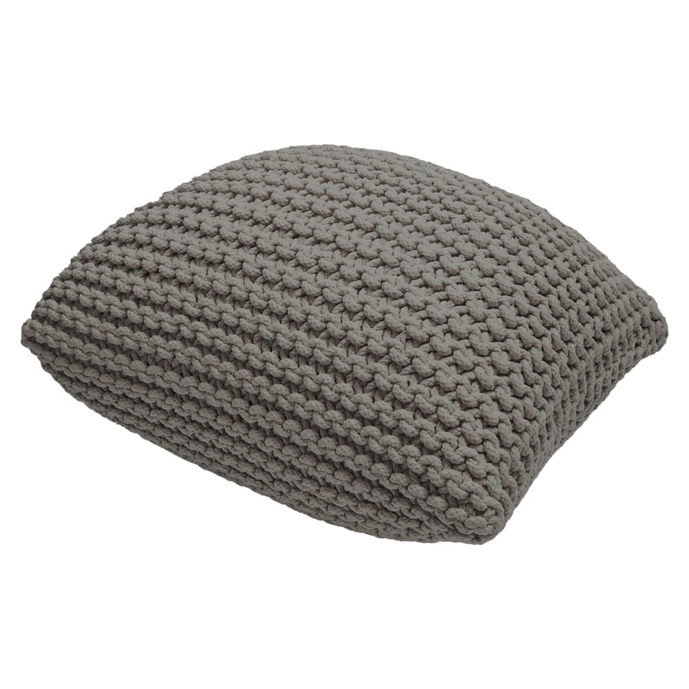 Pouf cuscino grigio in maglia - Bonami Essentials | Sgabelli e pouf