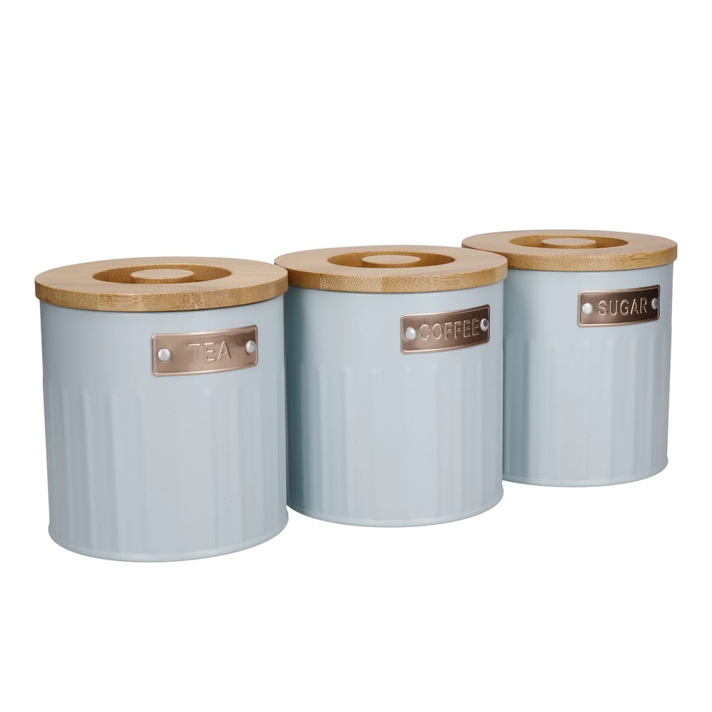 Barattoli da caffè/tè in acciaio in set di 3 pezzi - Kitchen Craft | Contenitori