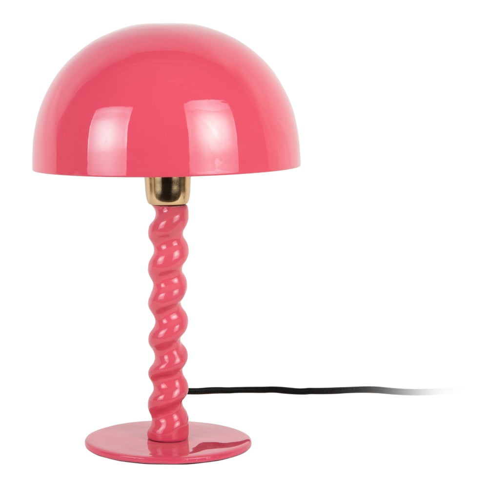 Lampada da tavolo rosa con paralume in metallo (altezza totale 39 cm) Prisa – Leitmotiv | Abat-jour e lampade da tavolo