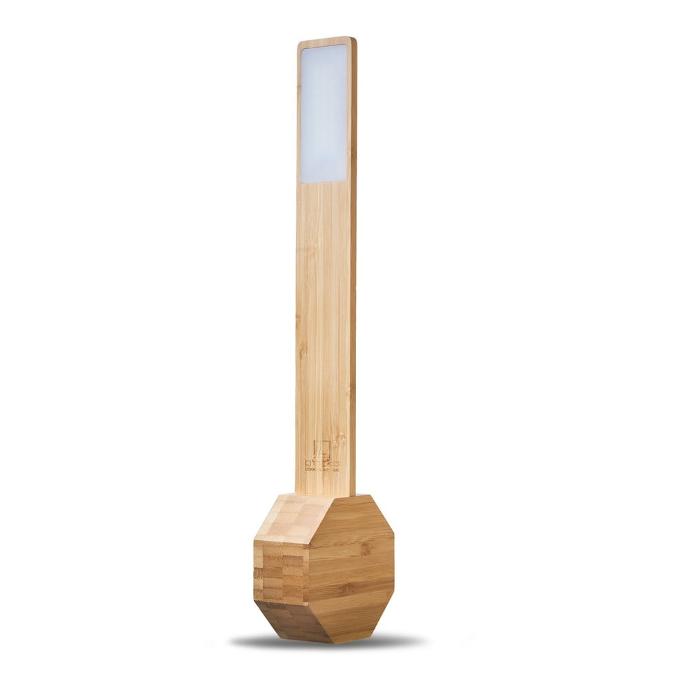 Lampada da tavolo di colore naturale in bambù (altezza totale 39,5 cm) Octagon One – Gingko | Abat-jour e lampade da tavolo