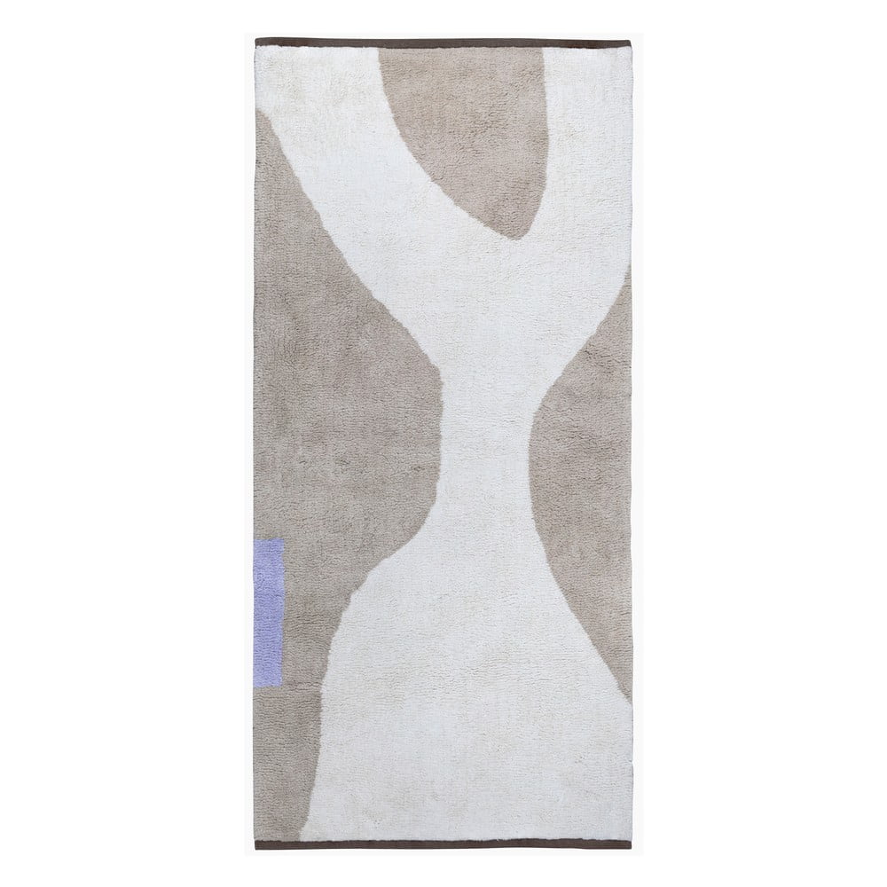 Passatoia in cotone lavabile bianco e beige 70x150 cm Figura - Mette Ditmer Denmark | Tappeti