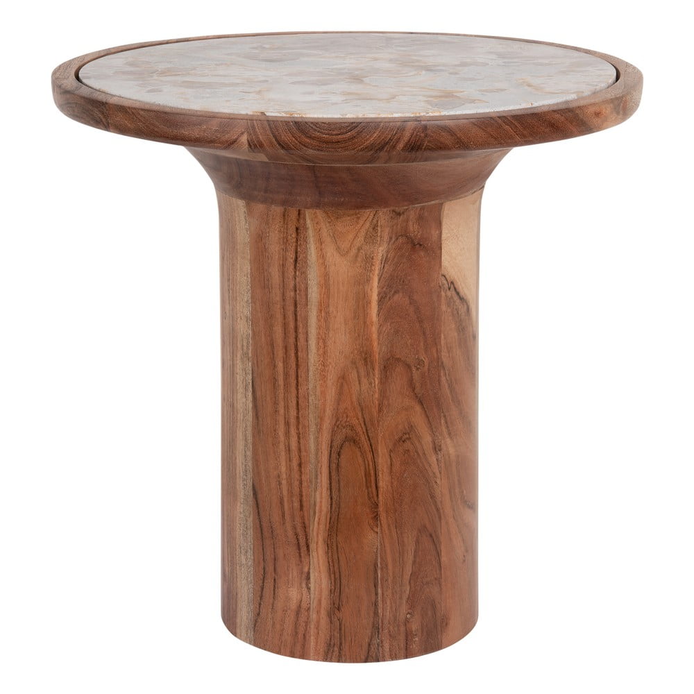 Tavolo rotondo in legno di mango ø 40 cm Tubo - Leitmotiv | Tavolini