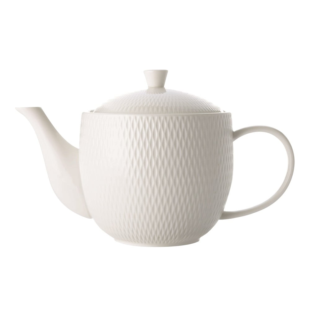 Teiera in porcellana bianca Diamonds, 800 ml - Maxwell & Williams | Teiere