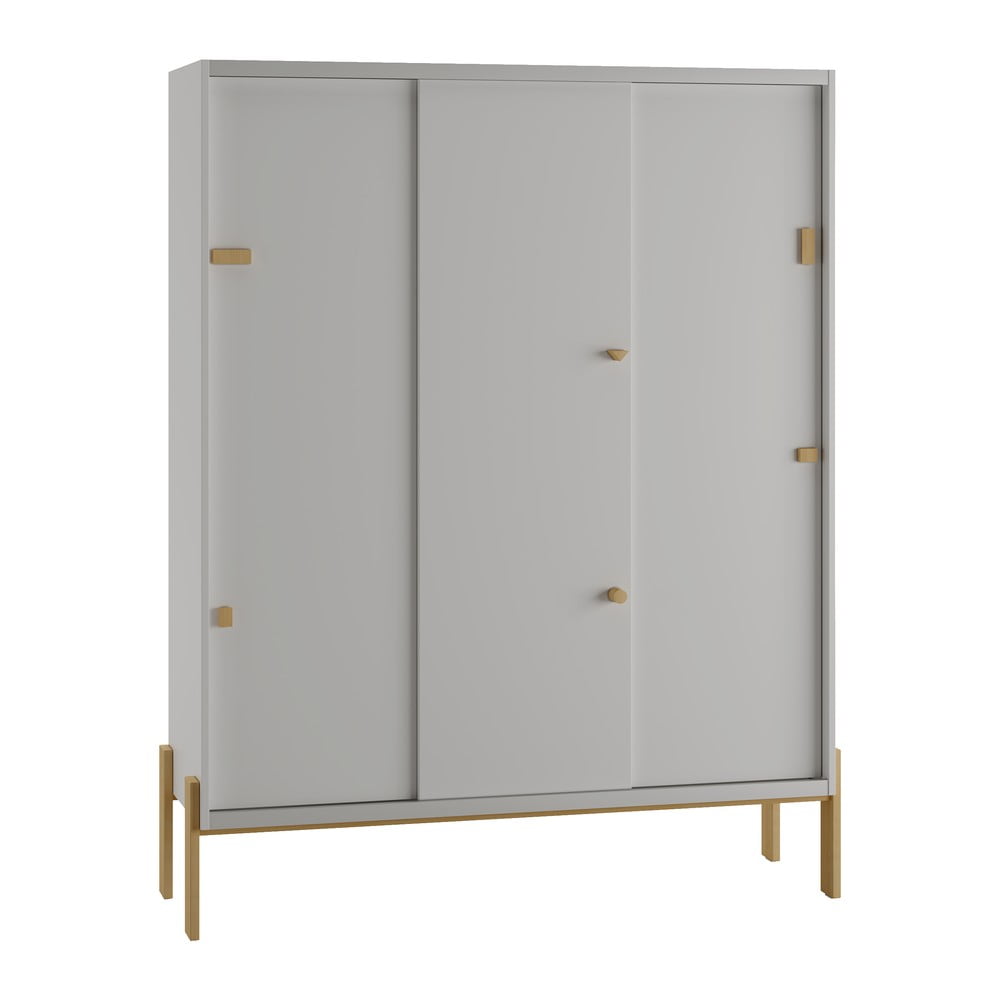 Armadio per bambini grigio chiaro 154x195 cm Cube - Pinio | Armadi per bambini