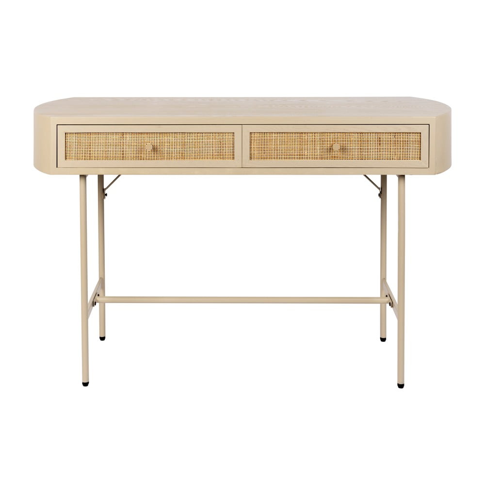 Tavolo consolle beige 40x120 cm Amaya – White Label | Tavoli consolle