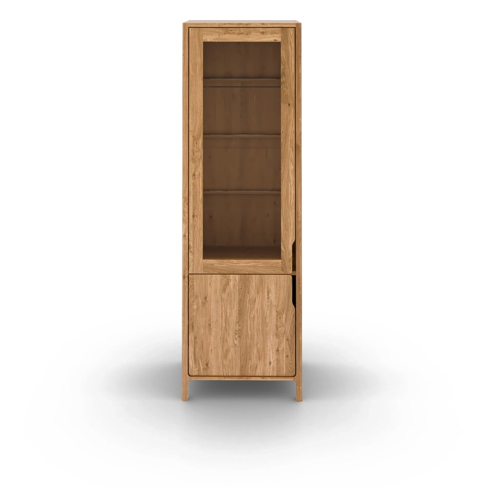 Vetrina in legno di quercia di colore naturale 59x188 cm Twig - The Beds | Vetrine