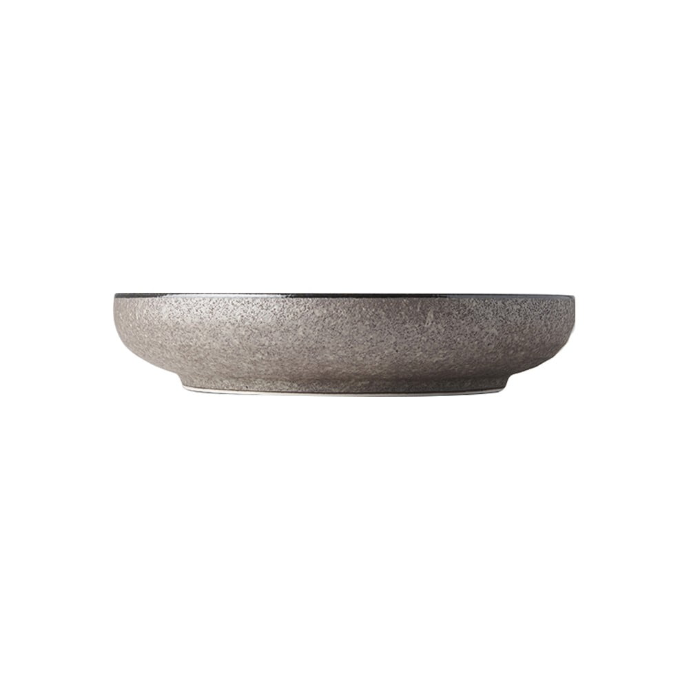 Piatto profondo in ceramica grigio/naturale ø 22 cm Earth - MIJ | Piatti