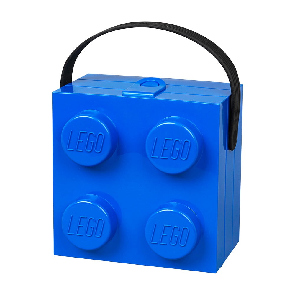 Contenitore blu con maniglia - LEGO® | Contenitori per bambini