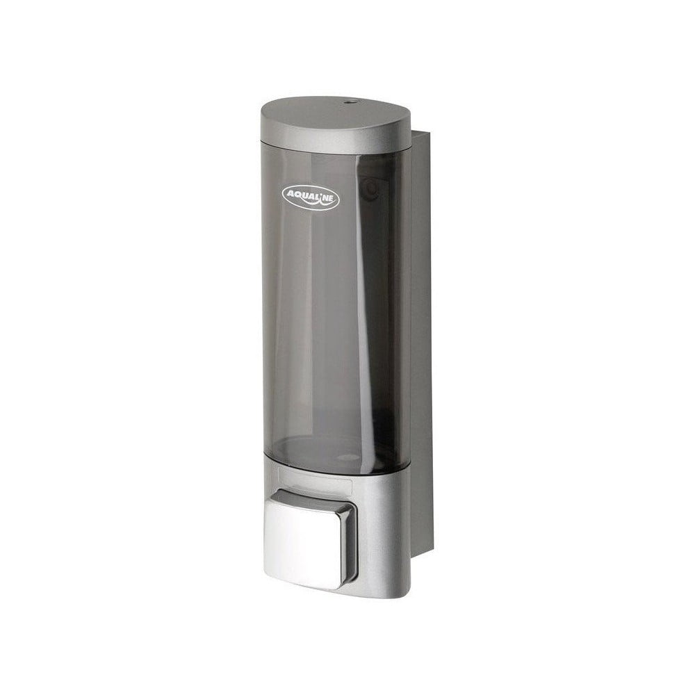 Dispenser per sapone in plastica da parete in argento lucido 200 ml Aqualine  – Sapho | Dosatori e dispenser