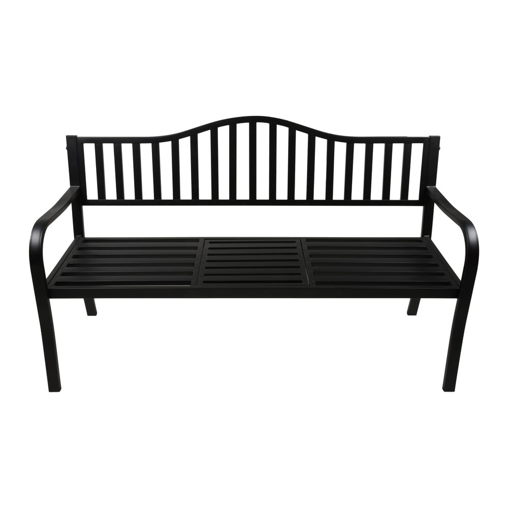 Panchina da giardino in metallo nero Segula - Garden Pleasure | Panche da giardino