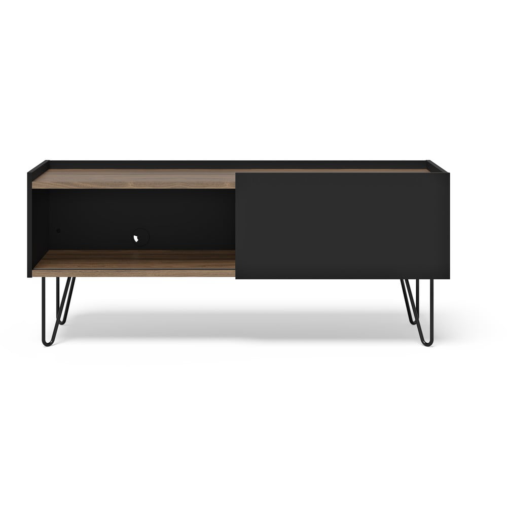 Tavolo TV marrone-nero in noce 140x59 cm Nina - TemaHome | Mobili TV