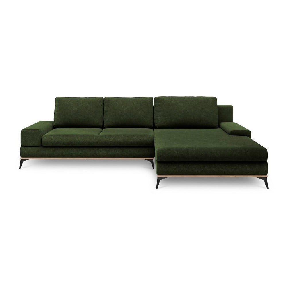 Angolo del divano letto verde bottiglia, angolo destro Planet - Windsor & Co Sofas | Divani ad angolo