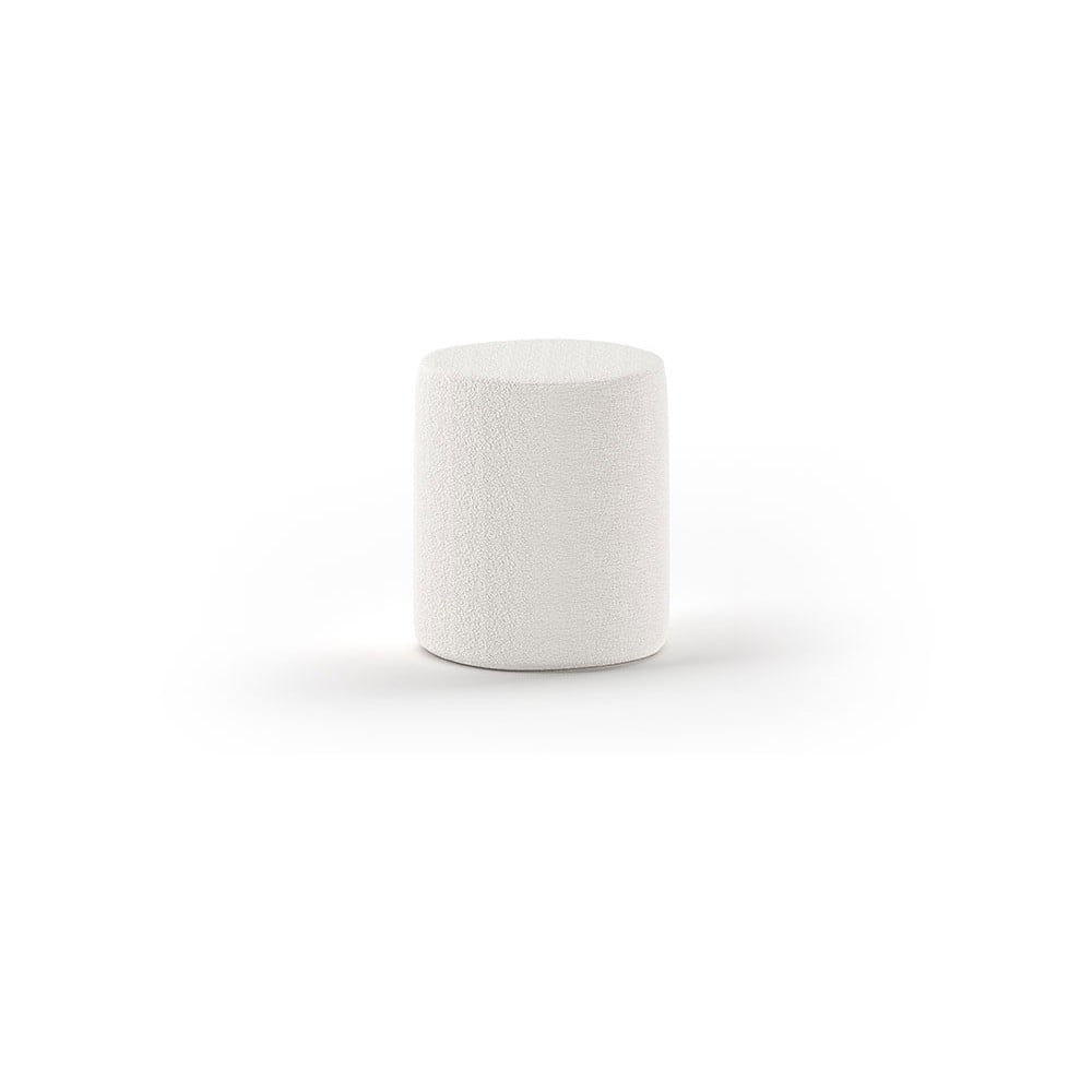 Pouf bianco per bambini in tessuto bouclé MOON - Vipack | Pouf per bambini