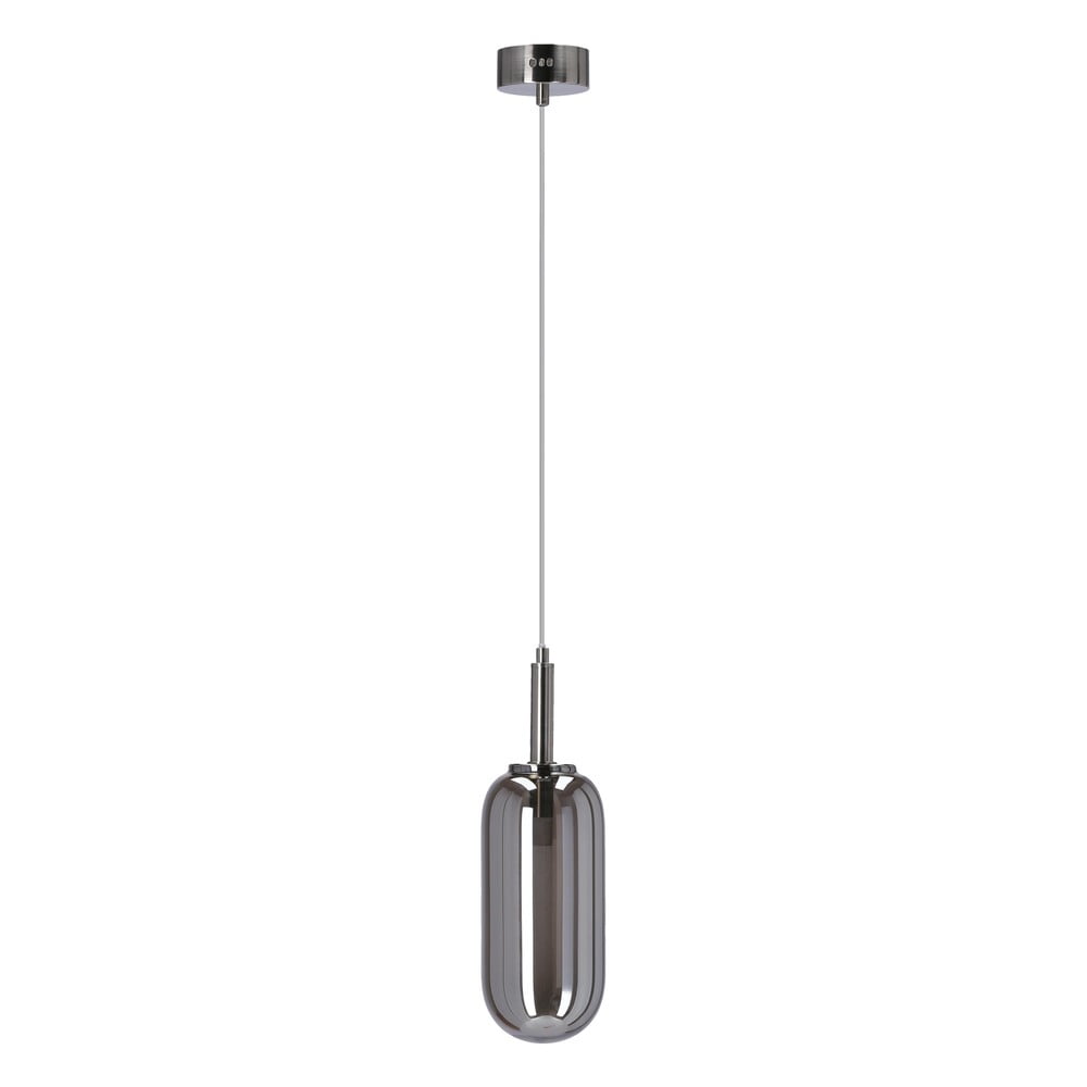 Lampadario LED color antracite con paralume in vetro ø 13 cm Fiuggi – Candellux Lighting | Lampadari