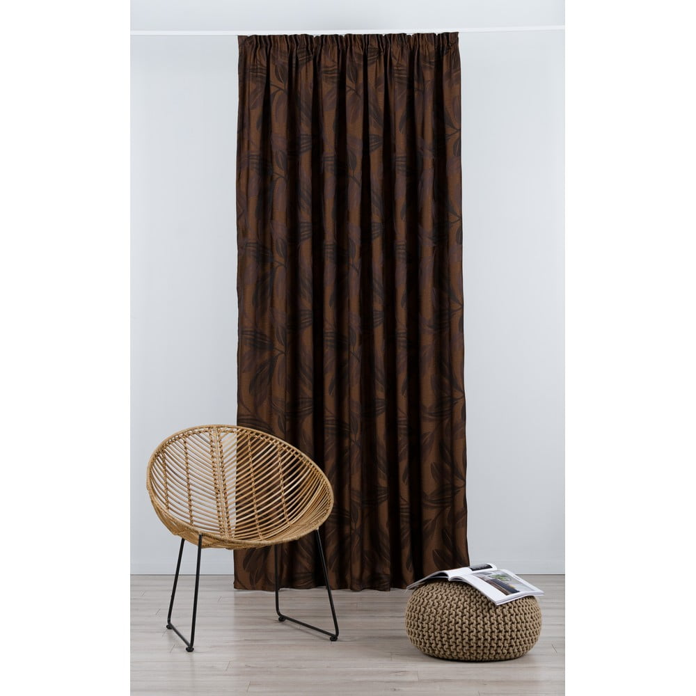 Tenda marrone scuro 210x245 cm Nydia - Mendola Fabrics | Tende