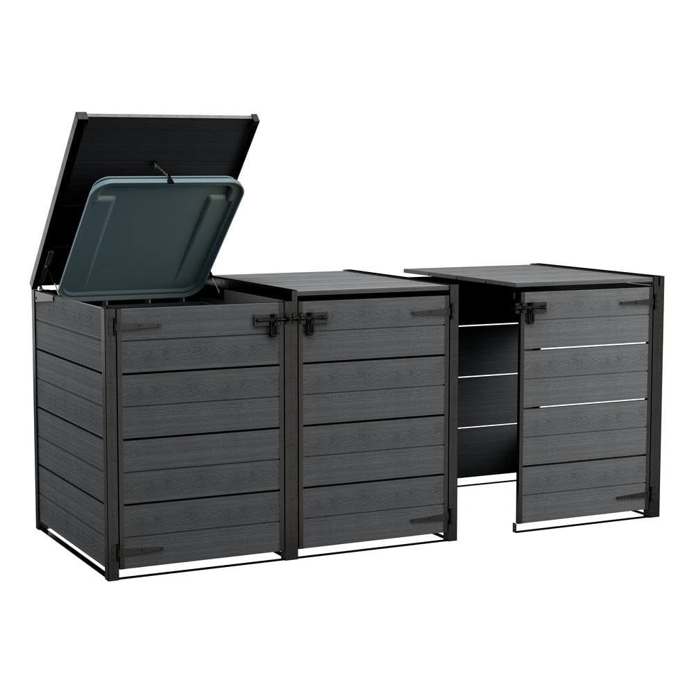 Mobile da giardino in plastica grigio scuro Hide Away - Keter | Contenitori e armadi da giardino