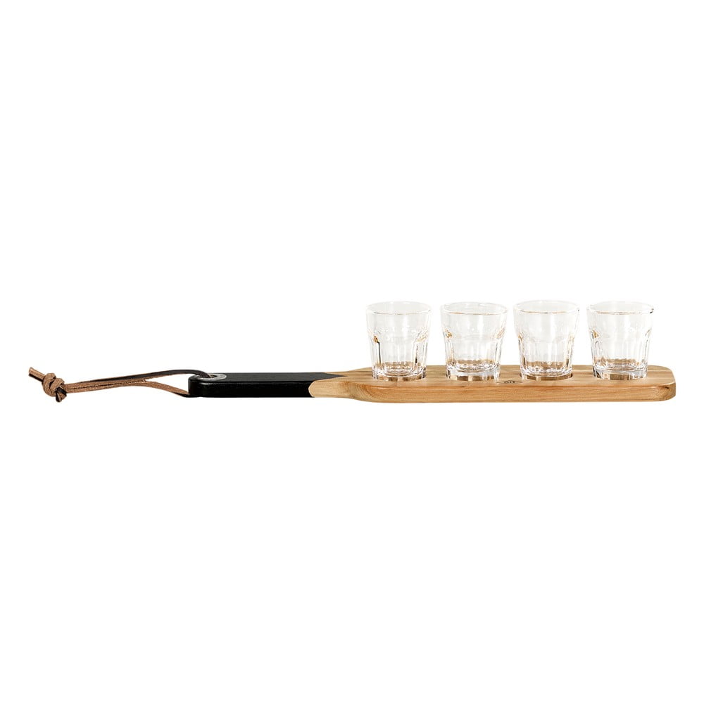 Tagliere di legno e 4 bicchieri da shot Gentlemen's Hardware - Gentlemen's Hardware | Bicchieri