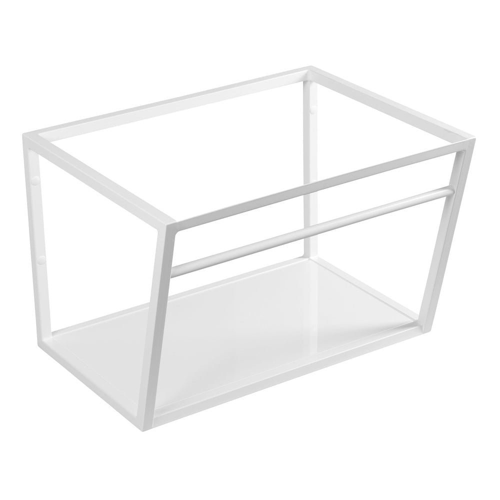 Scaffale da sotto lavabo bianco in acciaio da appendere 60x40 cm Ska – Sapho | Mobili da lavabo