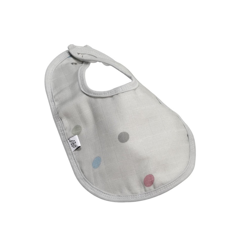 Bavaglino in mussola grigia Dots - Kindsgut | Bavaglini