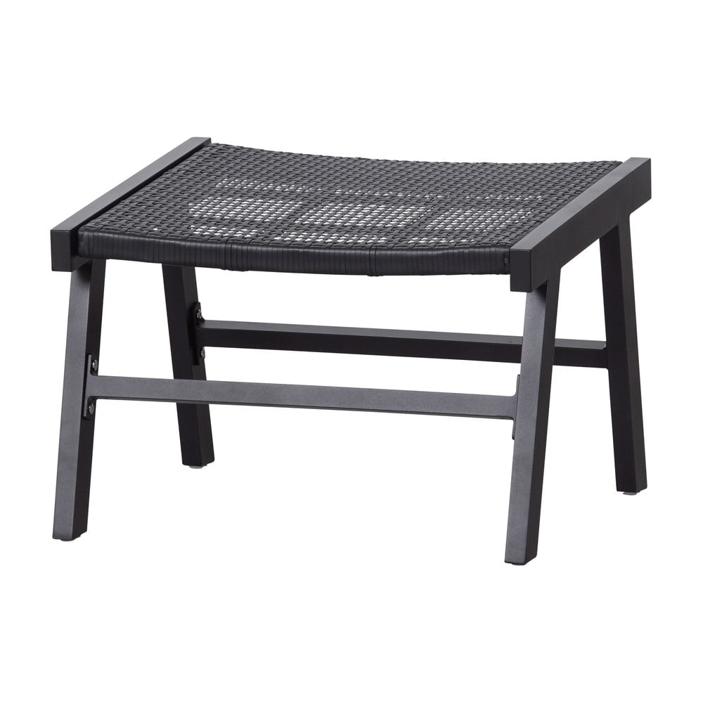 Poggiapiedi nero per sedia da giardino Puk - WOOOD | Poggiapiedi