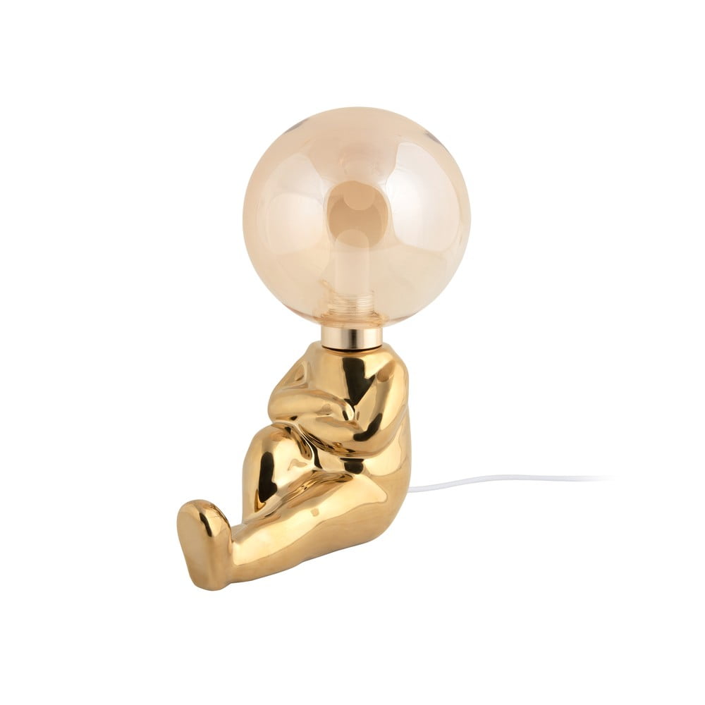 Lampada da tavolo a LED dimmerabile in oro con paralume in vetro (altezza 22,5 cm) Joey - Leitmotiv | Abat-jour e lampade da tavolo