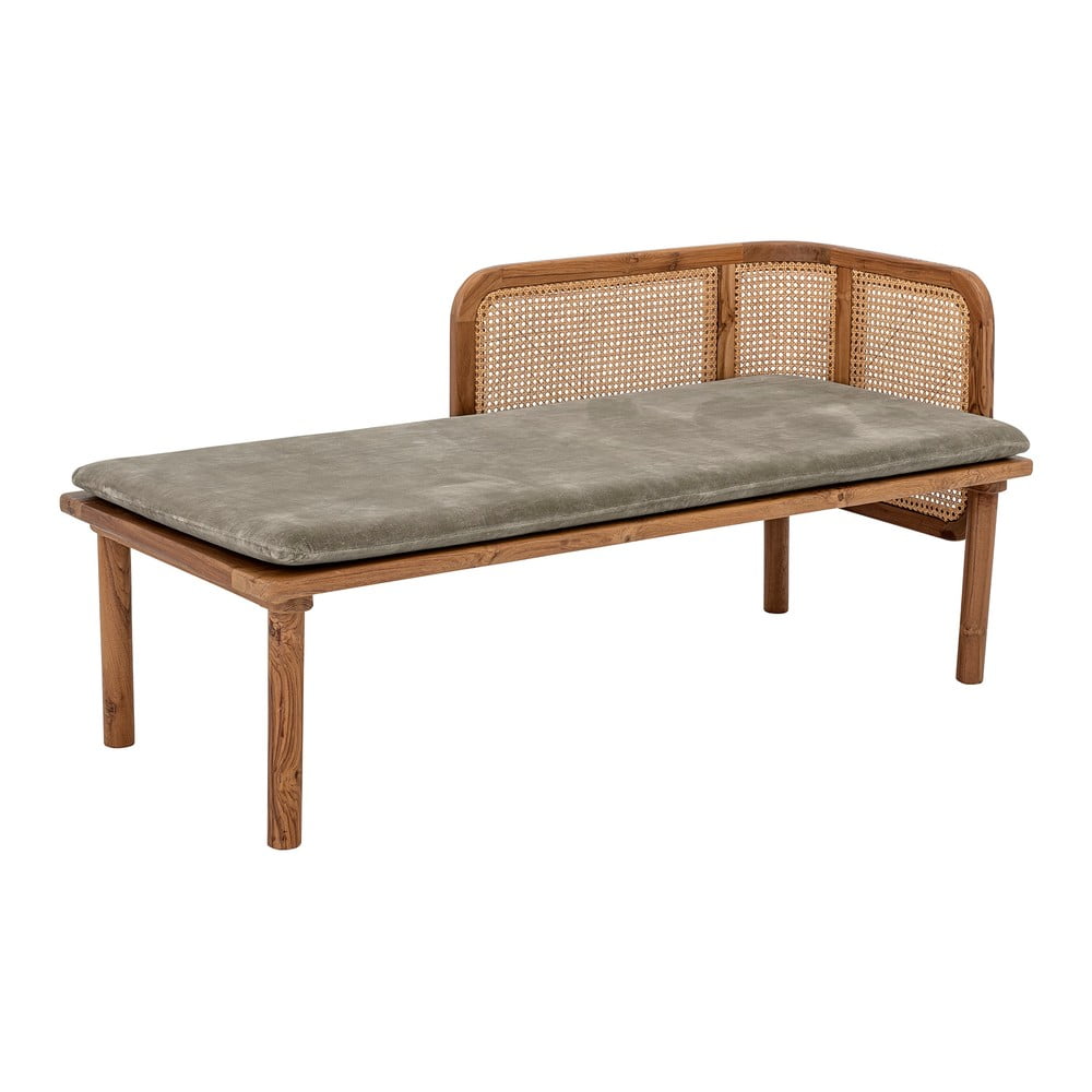 Poltrona lounge in colore naturale Feluca - Bloomingville | Chaise-longue e pouf