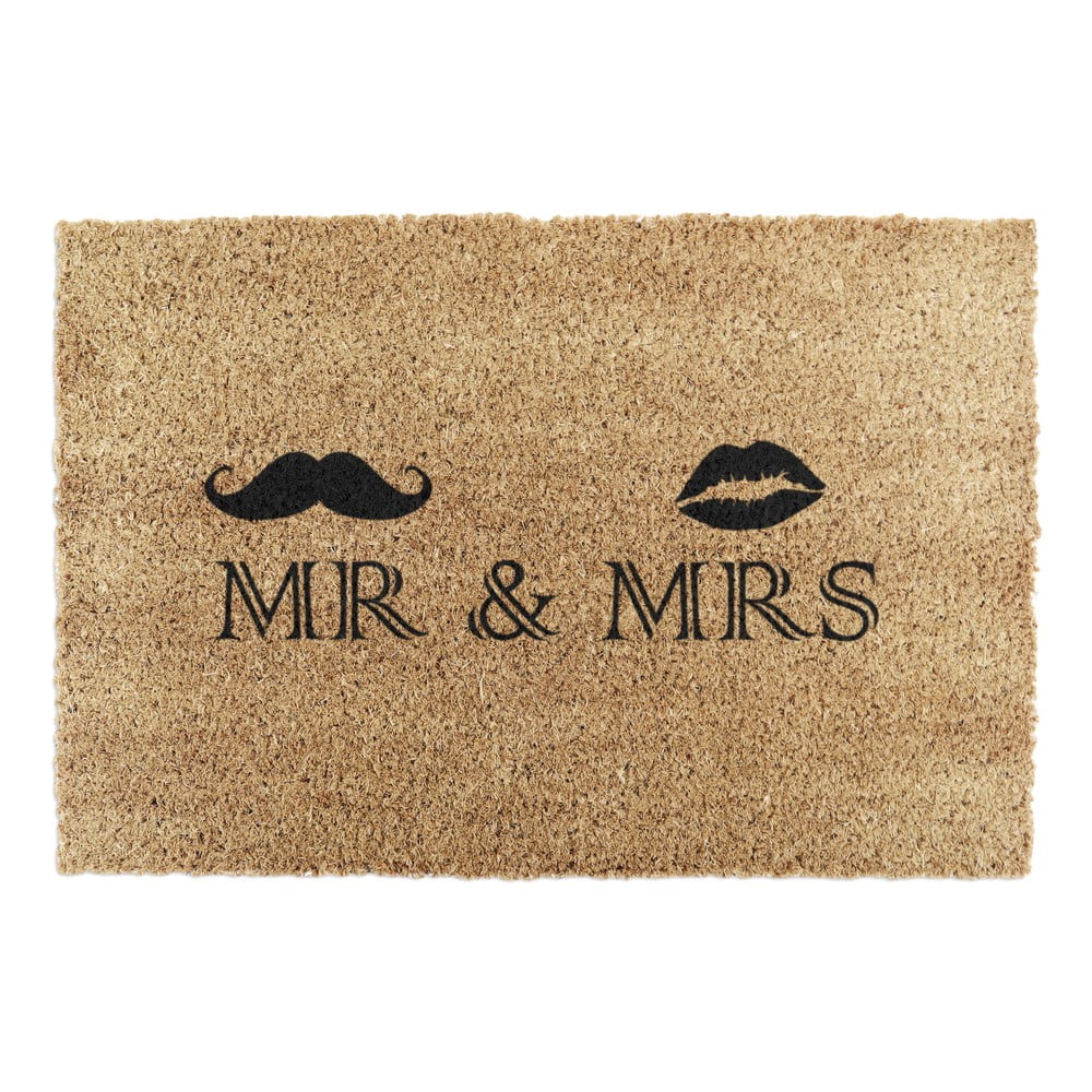 Zerbino in cocco 40x60 cm Mr and Mrs - Artsy Doormats | Zerbini