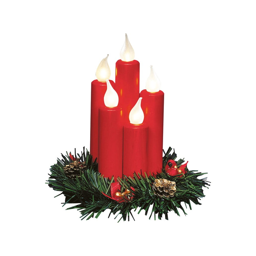 Decorazione luminosa rossa con motivo natalizio Hanna - Markslöjd | Decorazioni luminose