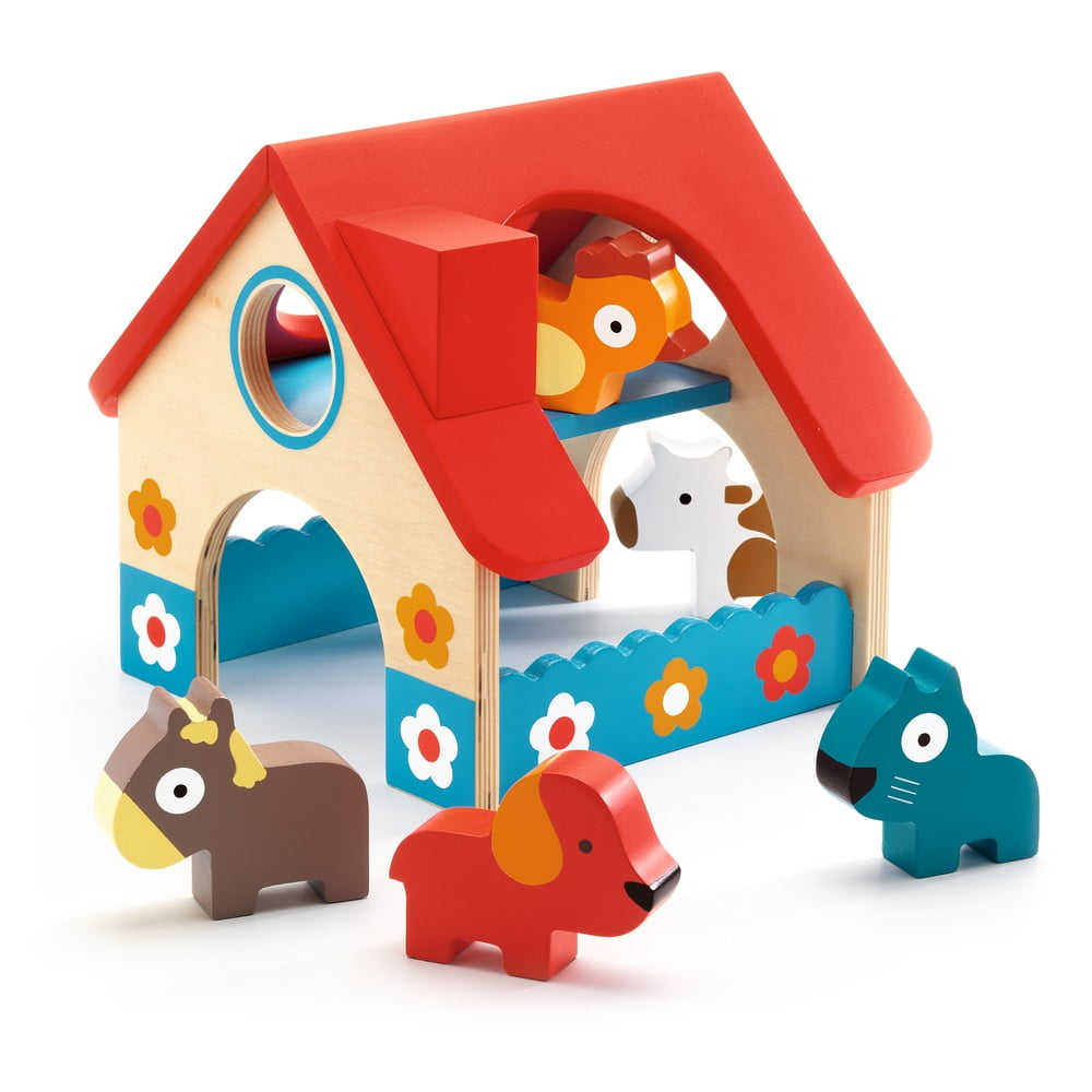 Set da fattoria in legno con 5 animali Fattoria - Djeco | Giocattoli per bambini