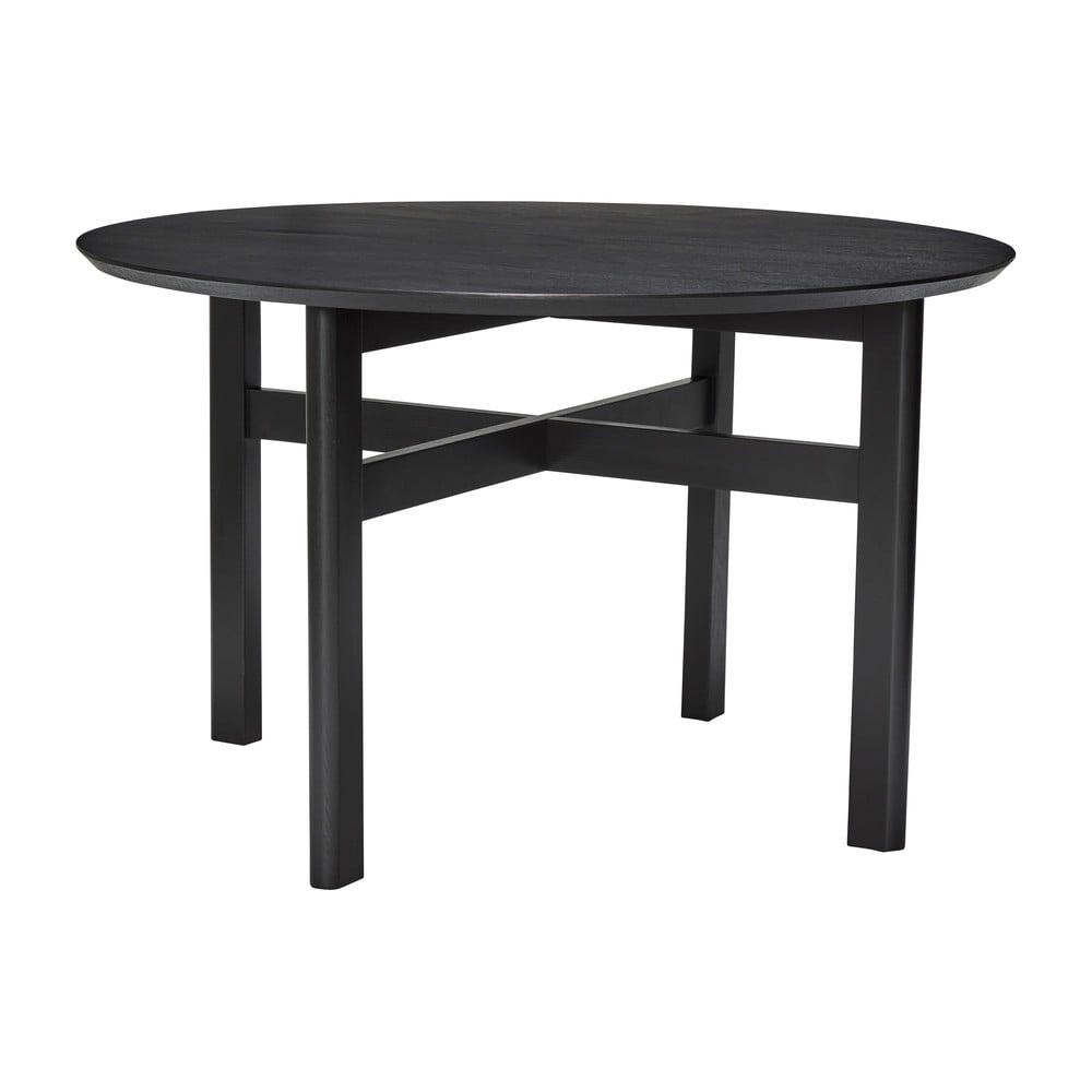 Tavolo da pranzo rotondo nero ø 120 cm Fjord - Hübsch | Tavoli da pranzo