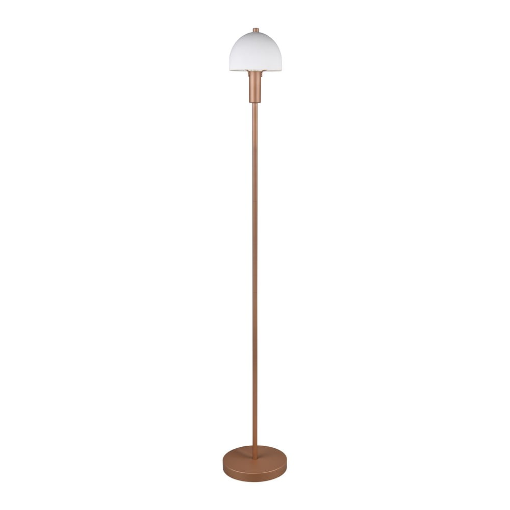 Lampada da terra color bronzo con paralume in vetro (altezza totale 120 cm) Glenn – Trio | Lampade da terra