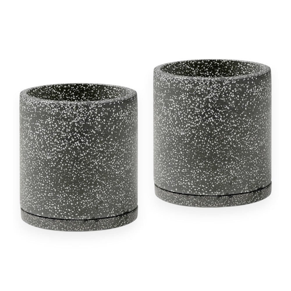 Vasi in cemento in set da 2 pezzi ø 26 cm Terrazzo - Bonami Selection | Vasi per fiori