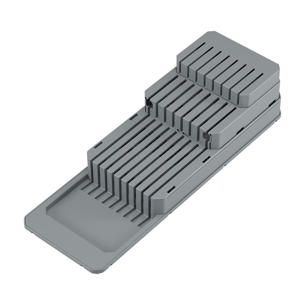 Sistema di stoccaggio dei coltelli grigio - Metaltex | Portacoltelli